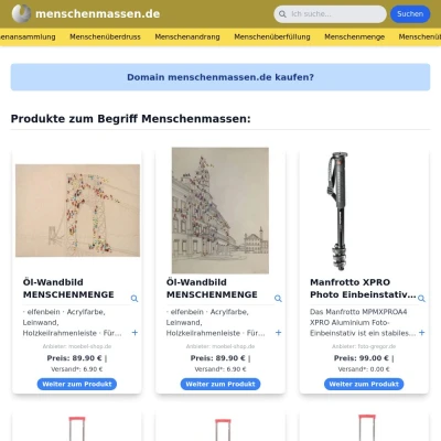 Screenshot menschenmassen.de