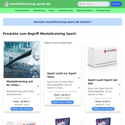 Screenshot mentaltraining-sport.de