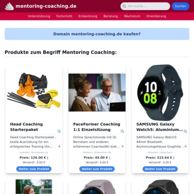 Screenshot mentoring-coaching.de