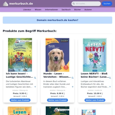 Screenshot merkurbuch.de
