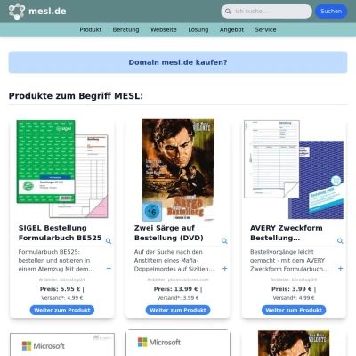 Screenshot mesl.de