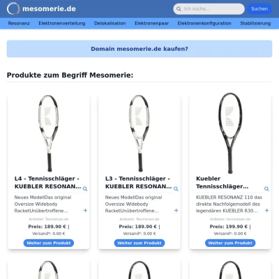 Screenshot mesomerie.de