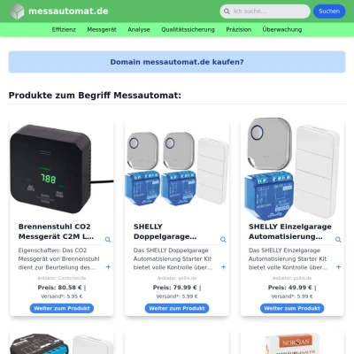 Screenshot messautomat.de