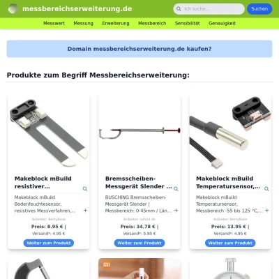 Screenshot messbereichserweiterung.de