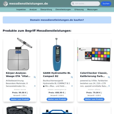 Screenshot messdienstleistungen.de