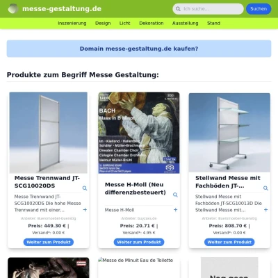 Screenshot messe-gestaltung.de