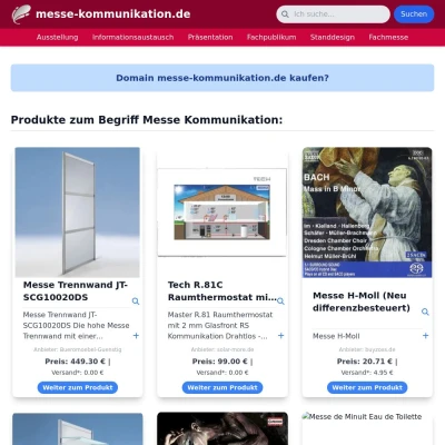 Screenshot messe-kommunikation.de