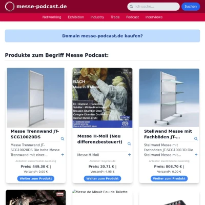 Screenshot messe-podcast.de