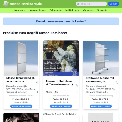 Screenshot messe-seminare.de