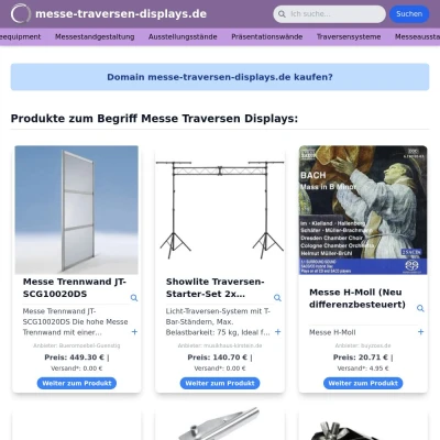 Screenshot messe-traversen-displays.de