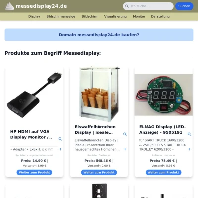 Screenshot messedisplay24.de