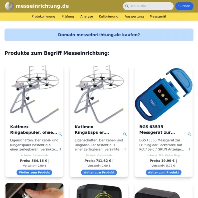 Screenshot messeinrichtung.de