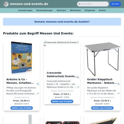 Screenshot messen-und-events.de