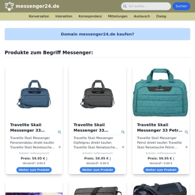 Screenshot messenger24.de