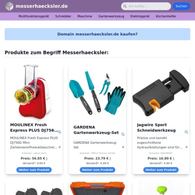 Screenshot messerhaecksler.de