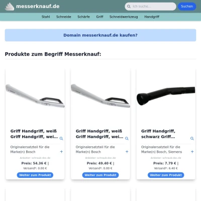 Screenshot messerknauf.de