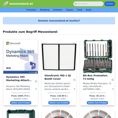 Screenshot messestand.at