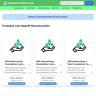 Screenshot messetransfer24.de