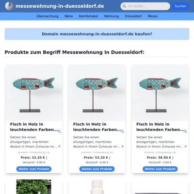 Screenshot messewohnung-in-duesseldorf.de