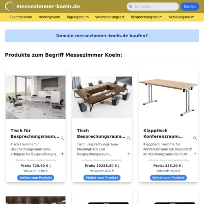 Screenshot messezimmer-koeln.de