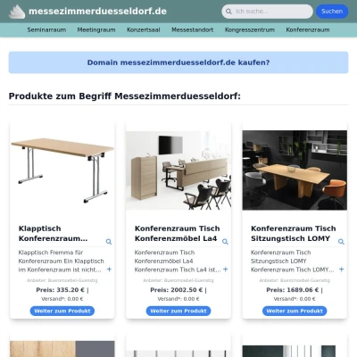 Screenshot messezimmerduesseldorf.de