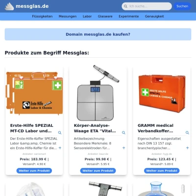 Screenshot messglas.de