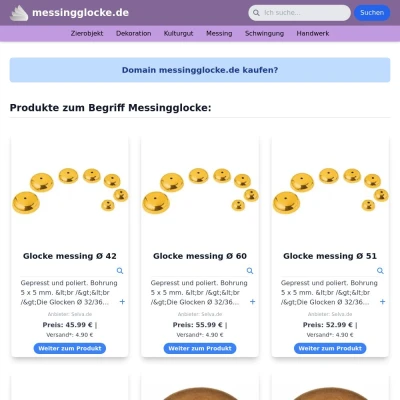 Screenshot messingglocke.de