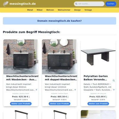 Screenshot messingtisch.de
