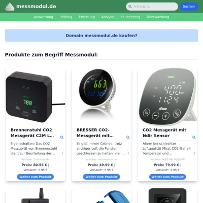 Screenshot messmodul.de