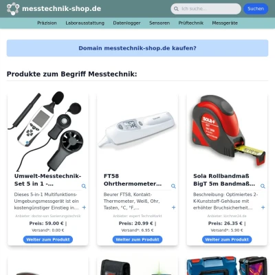 Screenshot messtechnik-shop.de