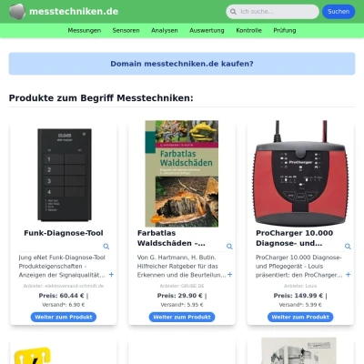 Screenshot messtechniken.de