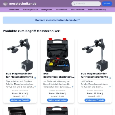 Screenshot messtechniker.de