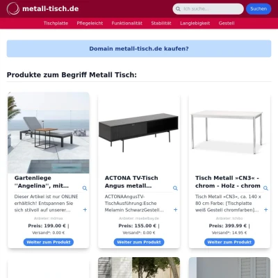 Screenshot metall-tisch.de