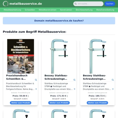 Screenshot metallbauservice.de