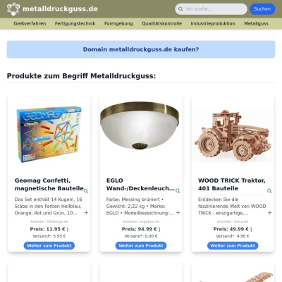 Screenshot metalldruckguss.de