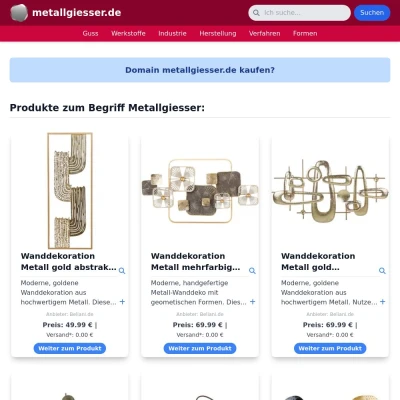 Screenshot metallgiesser.de