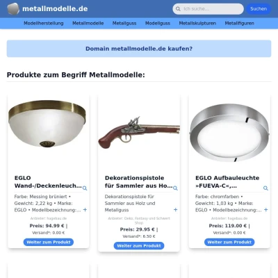 Screenshot metallmodelle.de