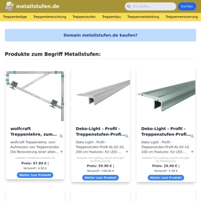 Screenshot metallstufen.de