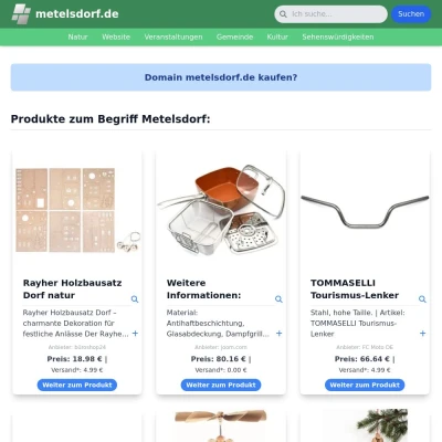 Screenshot metelsdorf.de