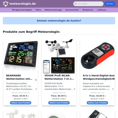 Screenshot meteorologin.de