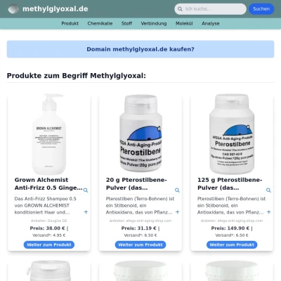 Screenshot methylglyoxal.de