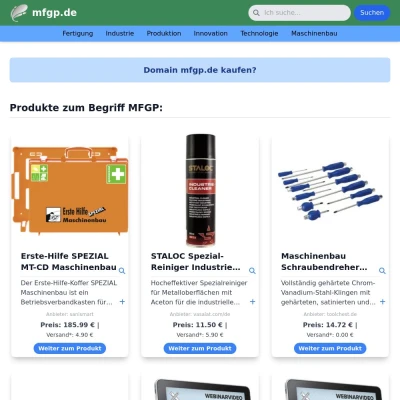 Screenshot mfgp.de