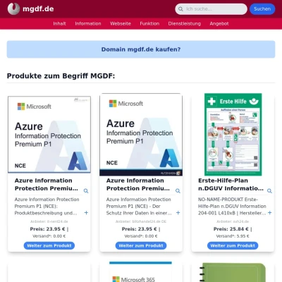 Screenshot mgdf.de
