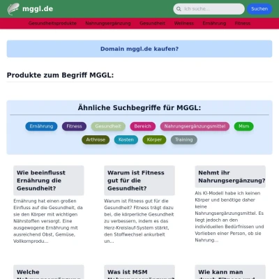 Screenshot mggl.de