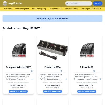 Screenshot mgt24.de