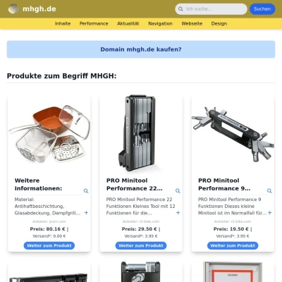 Screenshot mhgh.de
