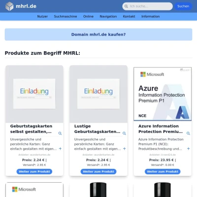 Screenshot mhrl.de