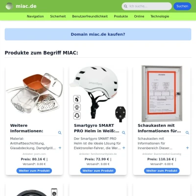 Screenshot miac.de