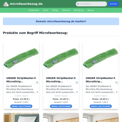 Screenshot microfaserbezug.de