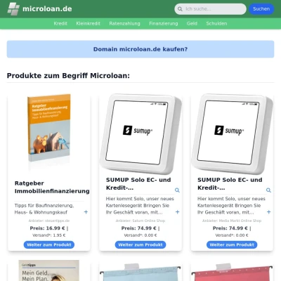 Screenshot microloan.de